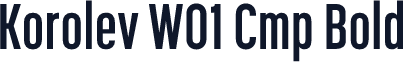 Korolev W01 Cmp Bold