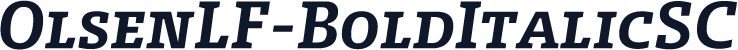 OlsenLF-BoldItalicSC