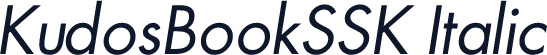 KudosBookSSK Italic