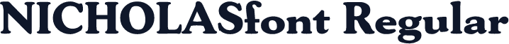 NICHOLASfont Regular