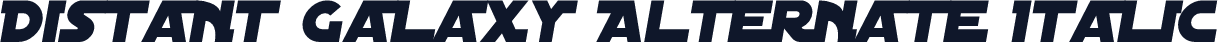Distant Galaxy Alternate Italic