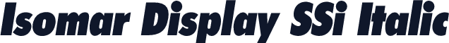 Isomar Display SSi Italic