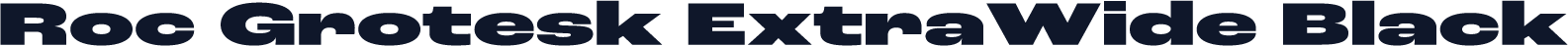 Roc Grotesk ExtraWide Black