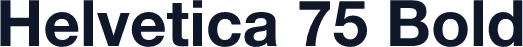 Helvetica 75 Bold