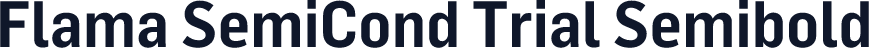 Flama SemiCond Trial Semibold
