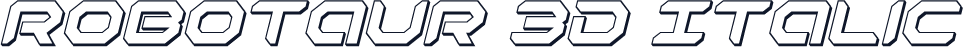 Robotaur 3D Italic