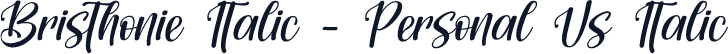 Bristhonie Italic - Personal Us Italic