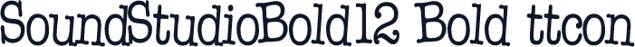 SoundStudioBold12 Bold ttcon