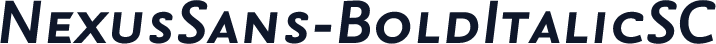NexusSans-BoldItalicSC