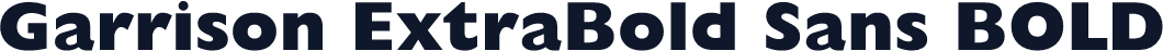 Garrison ExtraBold Sans BOLD