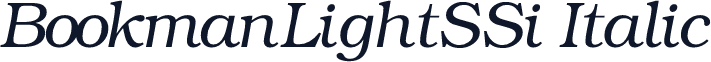 BookmanLightSSi Italic