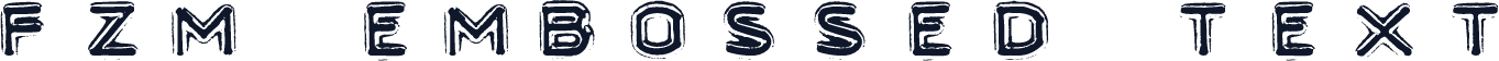 fzm Embossed Text