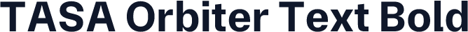 TASA Orbiter Text Bold