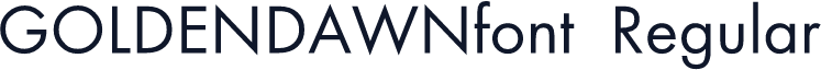 GOLDENDAWNfont Regular