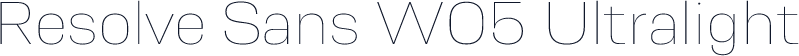 Resolve Sans W05 Ultralight