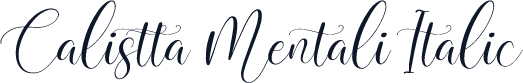 Calistta Mentali Italic