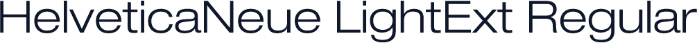 HelveticaNeue LightExt Regular