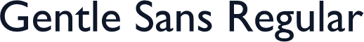 Gentle Sans Regular