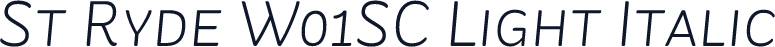 St Ryde W01SC Light Italic