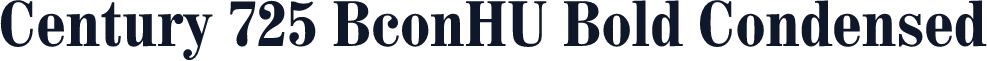 Century 725 BconHU Bold Condensed
