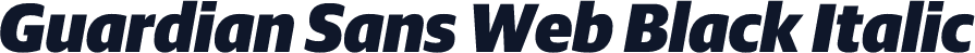 Guardian Sans Web Black Italic