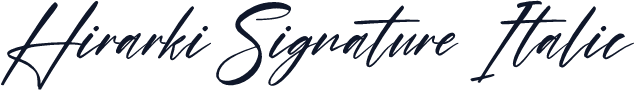 Hirarki Signature Italic