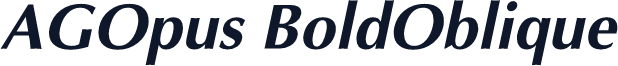 AGOpus BoldOblique