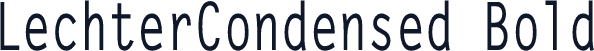 LechterCondensed Bold