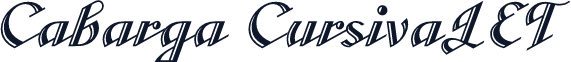 Cabarga CursivaLET