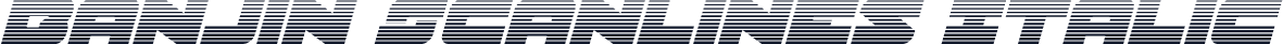 Banjin Scanlines Italic