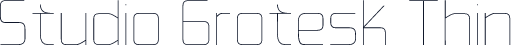 Studio Grotesk Thin