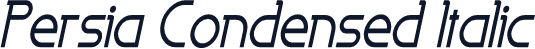 Persia Condensed Italic