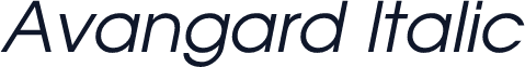 Avangard Italic
