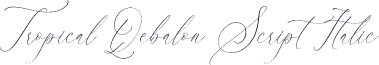 Tropical Qebalon Script Italic
