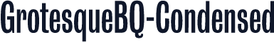 GrotesqueBQ-Condensed