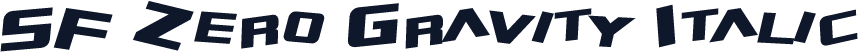 SF Zero Gravity Italic
