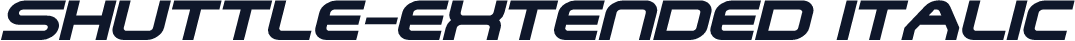 Shuttle-Extended Italic