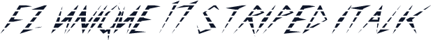 FZ UNIQUE 17 STRIPED ITALIC