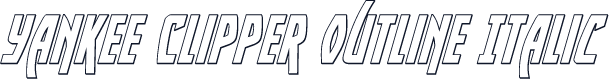 Yankee Clipper Outline Italic