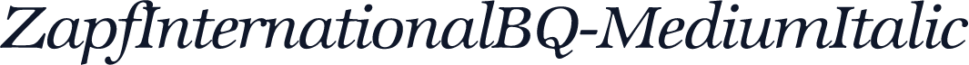 ZapfInternationalBQ-MediumItalic