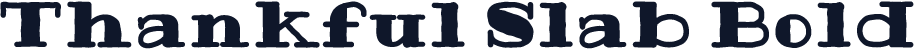 Thankful Slab Bold