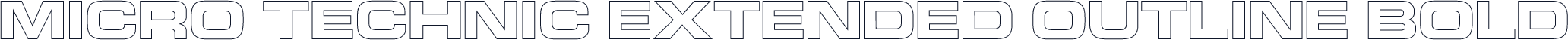 Micro Technic Extended Outline Bold