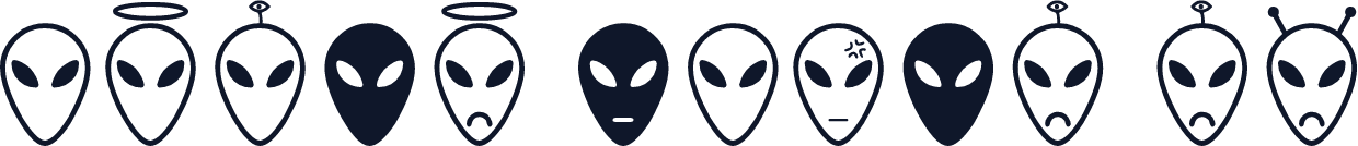 Alien faces St