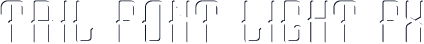 Tail font Light FX