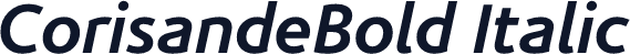 CorisandeBold Italic