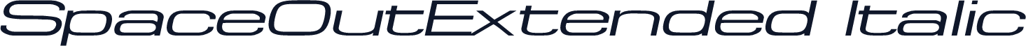 SpaceOutExtended Italic