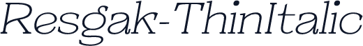 Resgak-ThinItalic