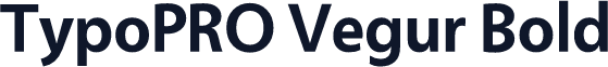 TypoPRO Vegur Bold