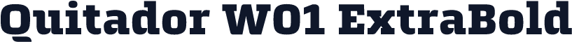 Quitador W01 ExtraBold