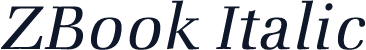 ZBook Italic